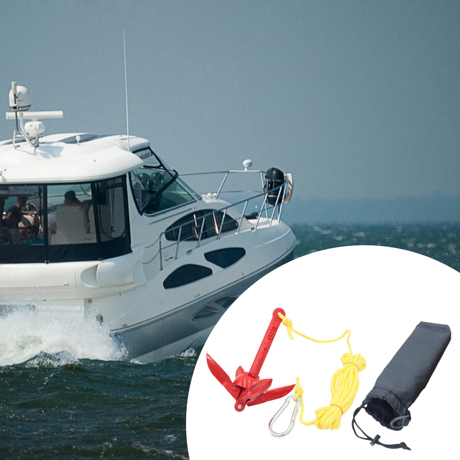 Fishing Boat Anchor - Boat Anchor with Hook Carbon Steel