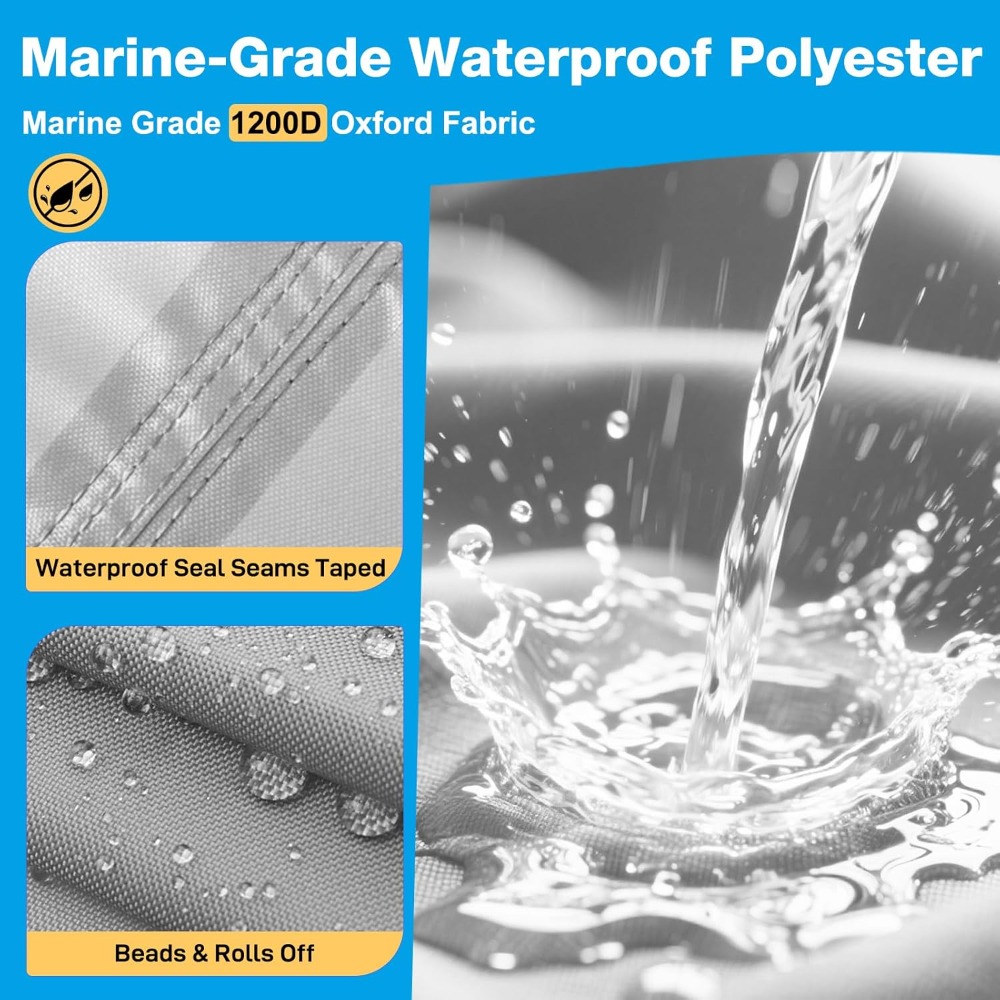 Boat Cover 20-22ft, 1200D Wate - Fishing Boat Trailer review and price