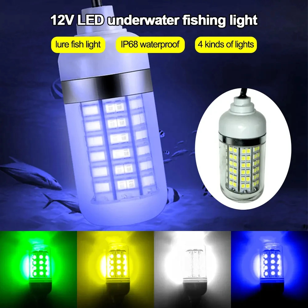 12V Underwater Lamp 15W 108 LE - Fishing Boat Depth Finder review and price