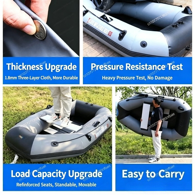 1.75m Rubber Inflatable Boat A - Fishing Boat Inflatable review and price