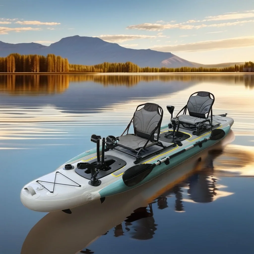 14ft Inflatable Fishing Canoe  - Fishing Boat Seat review and price