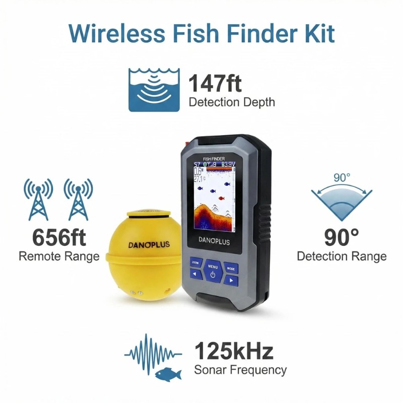 Portable Castable Fishfinder W - Fishing Boat Depth Finder review and price