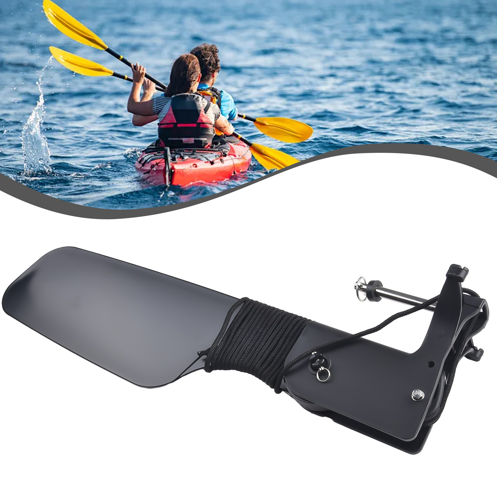 Boat Rudder for Kayak Canoe wi - Fishing Boat Steering Wheel review and price